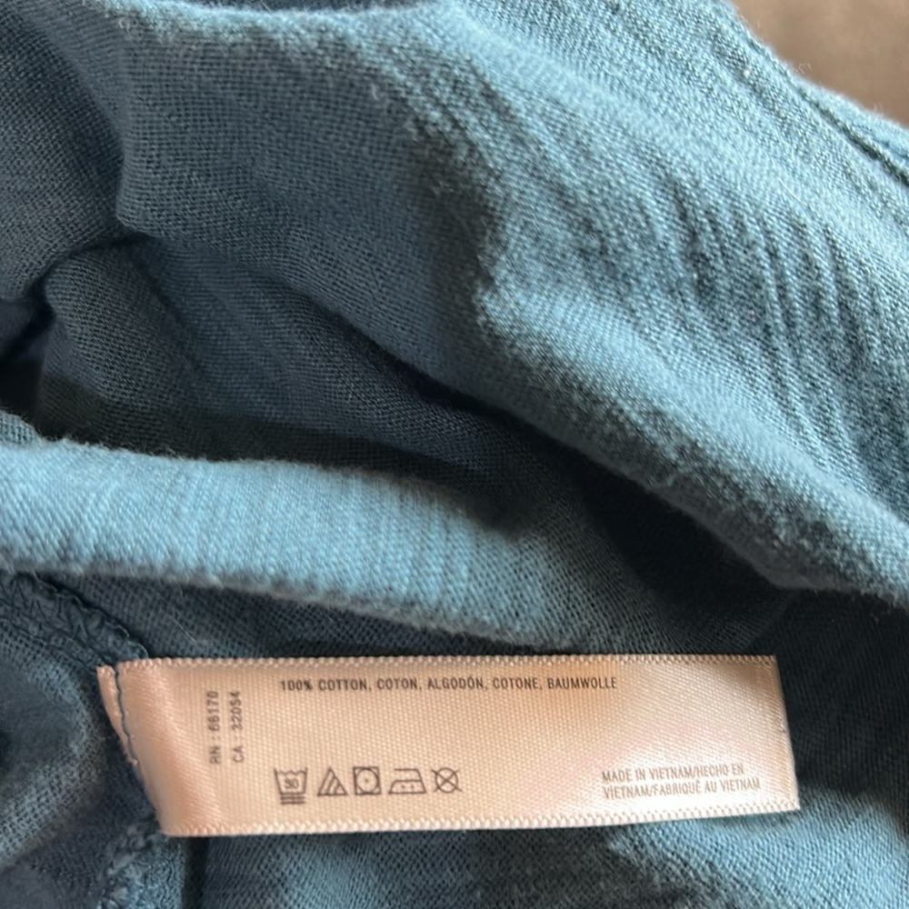 Women's Blue Tank Top 100% pure cotton. Pure good. - Picture 4 of 4